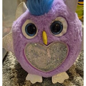 Zuru‎ Rainbocorns Plush Purple Butterfly Unicorn Bird Glitter Liquid Tummy 10"